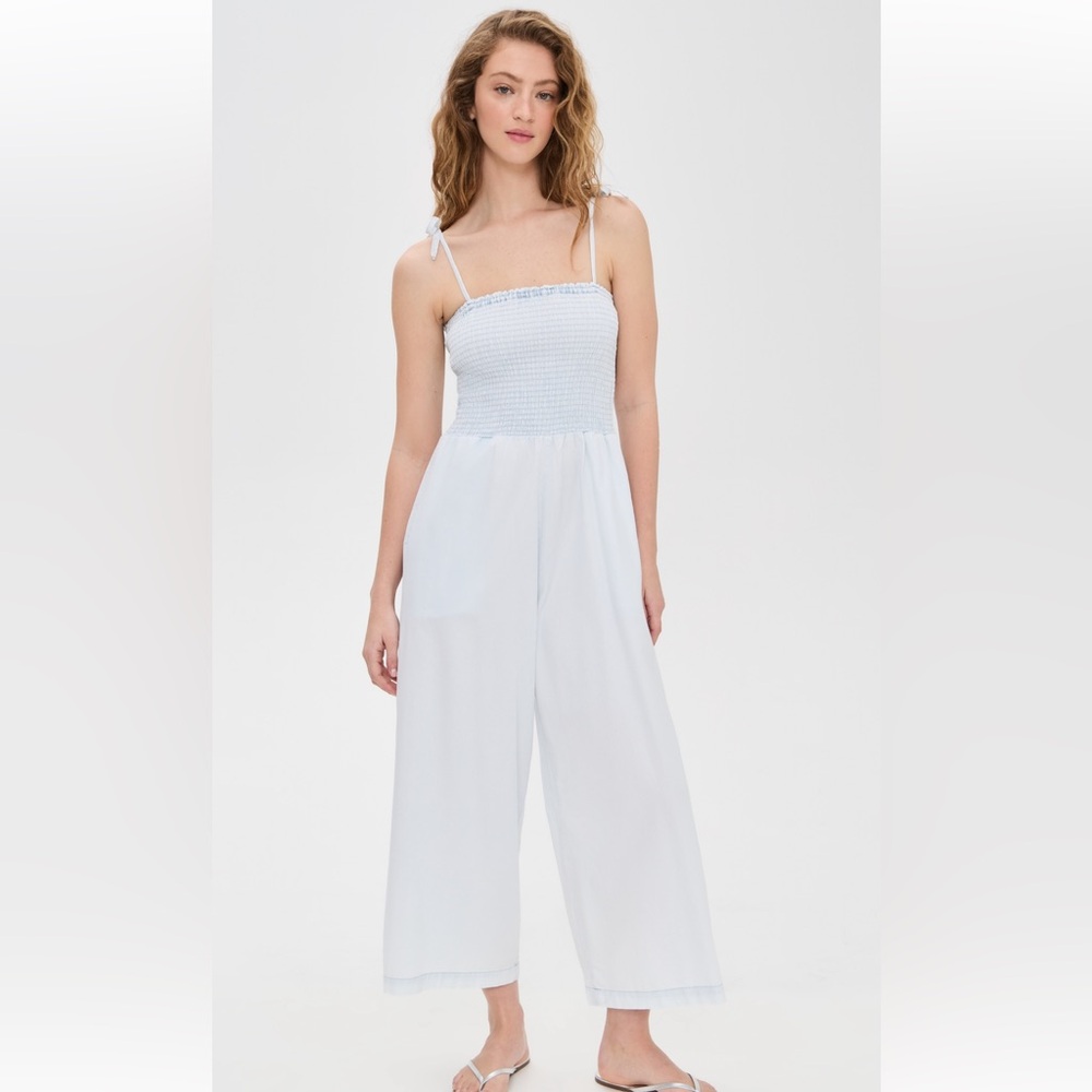 NWT Splendid Indigo stipe jumpsuit size small